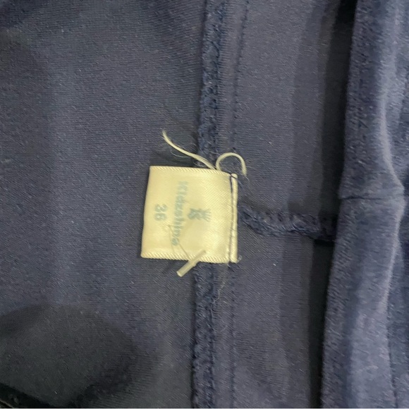 Navy Blue Velour Zip Up Hoodie - Picture 2 of 5